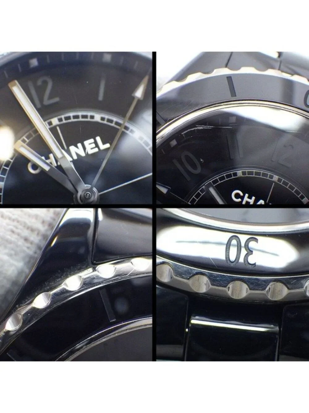 Chanel Watch Phantom Black Dial Back Skelton Rotating Bezel Luminous Hand